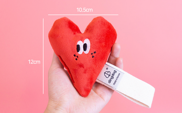 Heart Squeaky Tug Toy