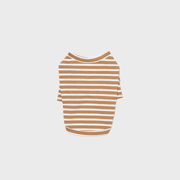 Striped Tee Beige