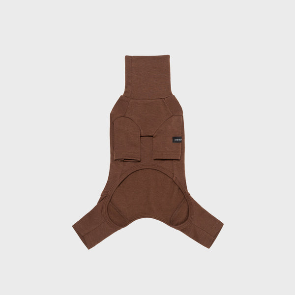 Heat Roll Neck Onesie (Brown)